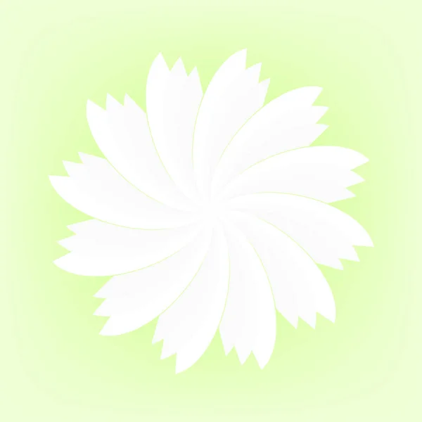 Blomst Blomstre Hvid Farve Ikoner Logo Banner Objekt Abstrakt Baggrund – Stock-vektor