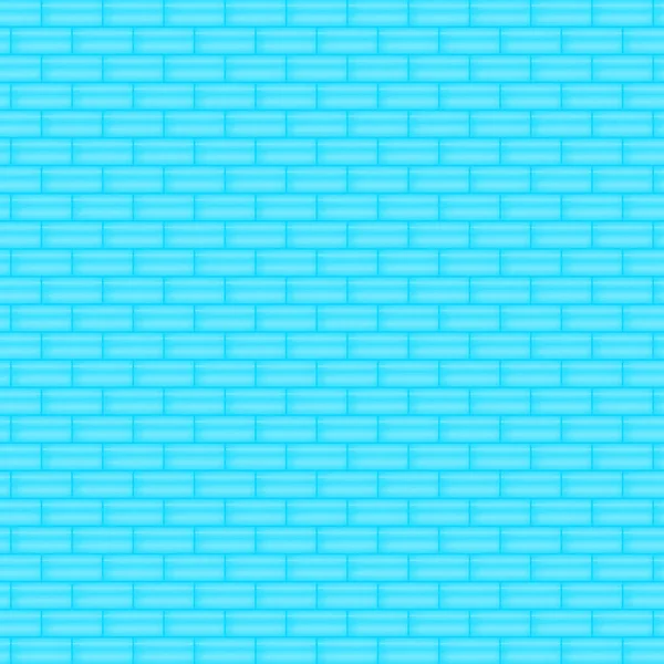 Abstract Background Blue Brick Wall Building Wallpaper Pattern Seamless Vector — Stok Vektör