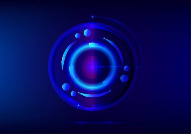 Radar elektronik teknolojisi geleceğin canlı bilim web sitesi soyut arkaplan grafik illüstrasyonu