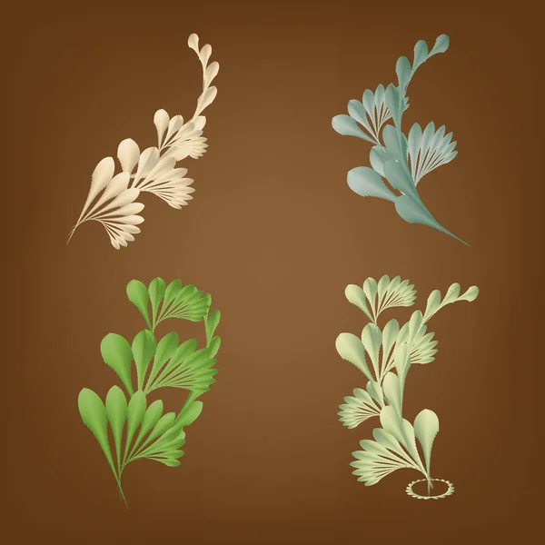 Sprinttime Βοτανική Floral Φυτό Φυσικό Αφηρημένο Φόντο Τέχνη Γραφικά Σημάδια — Διανυσματικό Αρχείο