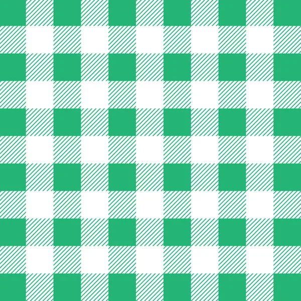 夏令面料面料纺织品格子布绿色抽象背景图案无缝矢量图解 — 图库矢量图片