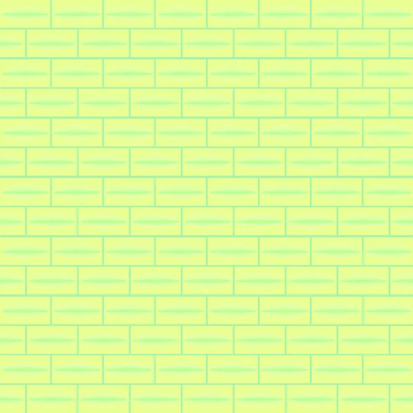Τούβλο Τοίχο Πράσινο Πολύχρωμο Φόντο Ταπετσαρία Μοτίβο Διακόσμηση Απρόσκοπτη Διανυσματική — Διανυσματικό Αρχείο