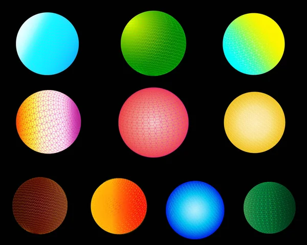 Bonjour Festival Été Fête Boule Cercle Lumineux Icône Abstraite Fond — Image vectorielle