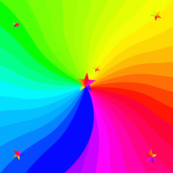 Hello Birthday Spectrum Rainbow Shiny Ray Abstract Background Colorful Vector — Stock Vector
