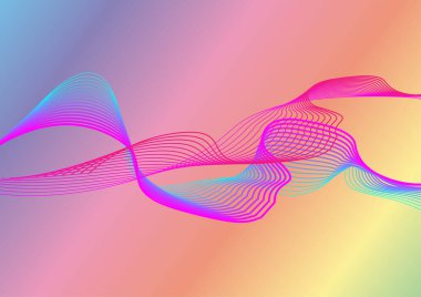 Hello Christmas festival wave flex line abstract background backdrop network communication vector illustration