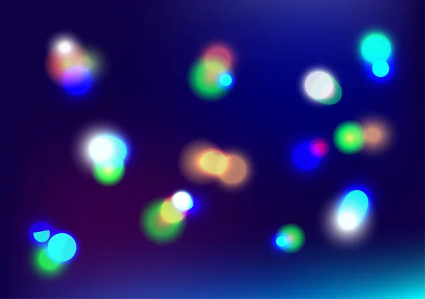 Christmas Festival Night Party Bokeh Light Bubble Abstract Background Backdrop — Stockvector