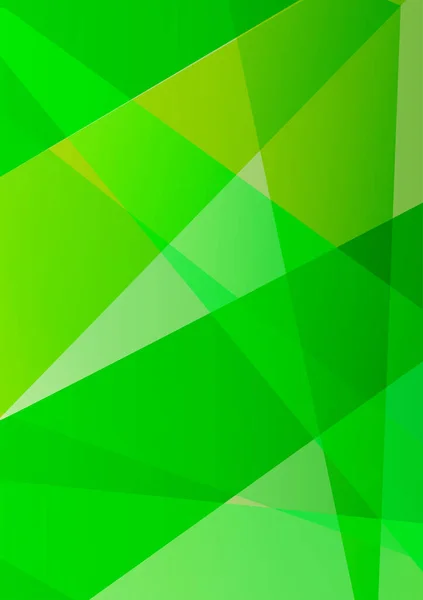 Spring Freshy Green Color Mirror Reflection Fractal Abstract Background Backdrop — Vetor de Stock