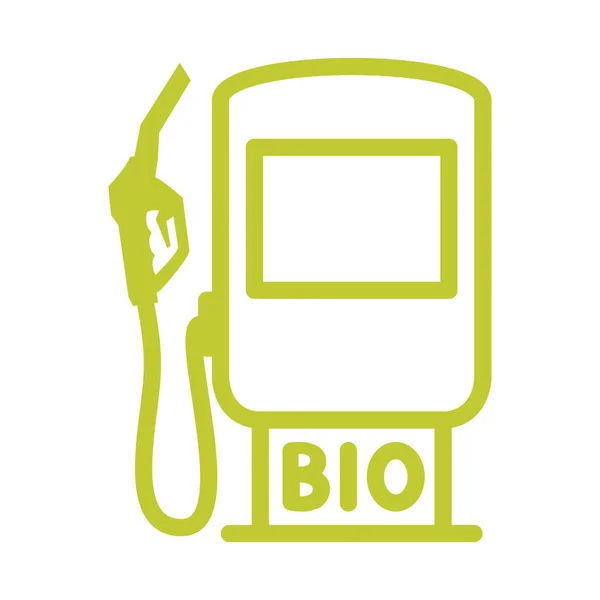 Біопаливна Заправна Станція Газове Дизельне Або Бензинове Обладнання Екологічна Автозаправна — стоковий вектор