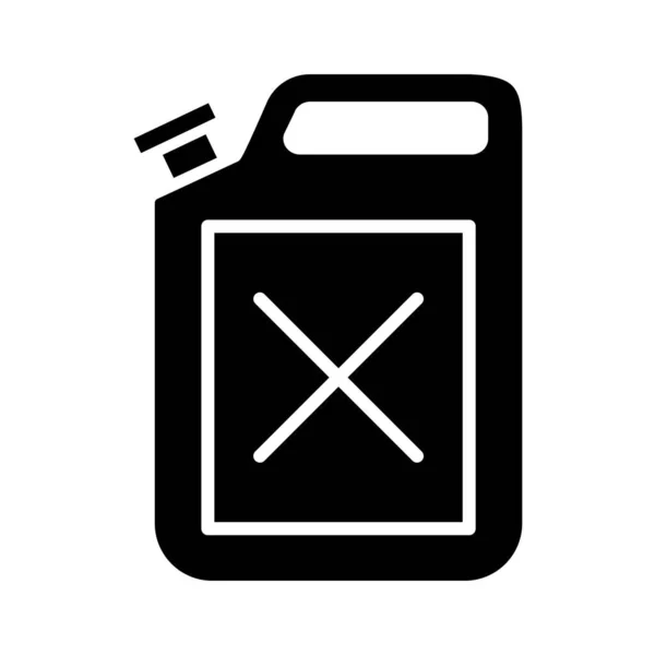 Treibstoffkanister Symbol Glyph Treibstoffkanister Für Webdesign Vektor — Stockvektor