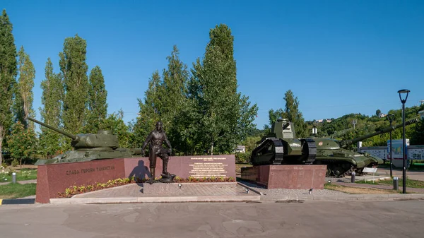 Памятник танковым солдатам — стоковое фото