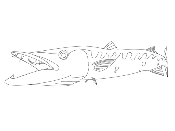 Белый Силуэт Голубого Круга Jack Marlin — стоковый вектор
