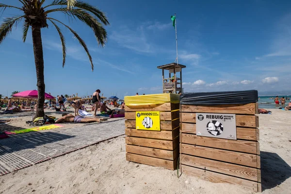 Spiaggia Arenal Llucmajor Maiorca Isole Baleari Spagna — Foto Stock