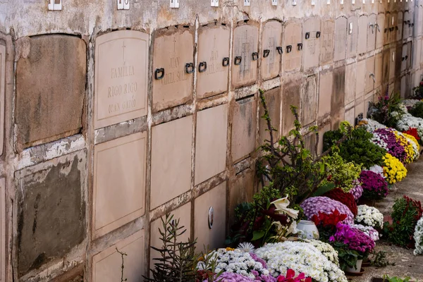 Nichos Alqueria Blanca Calonge Cemitério Santanyi Maiorca Ilhas Baleares Espanha — Fotografia de Stock