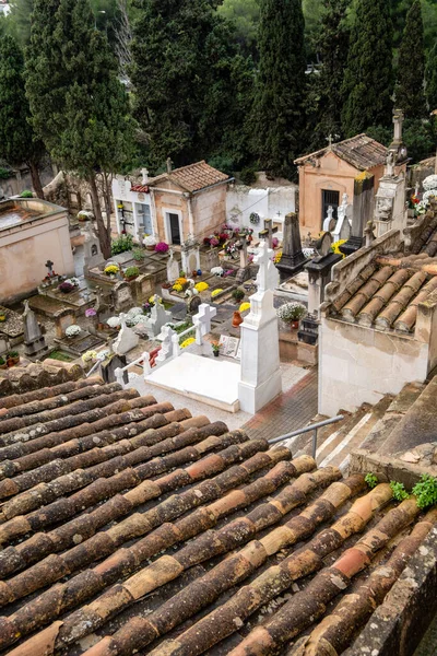 Муниципальное Кладбище Генуи Балеарские Острова Испания — стоковое фото