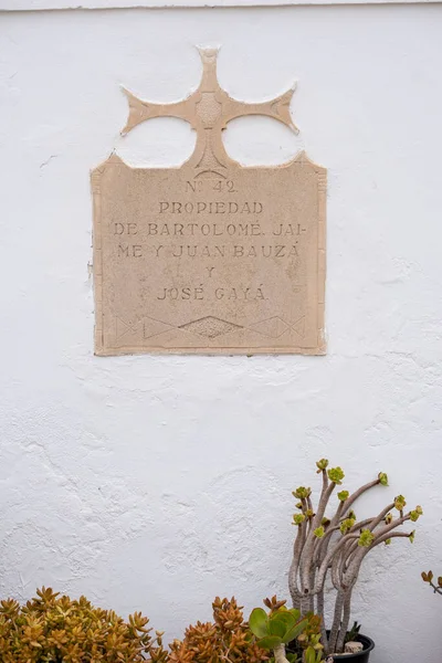 Надгробний Камінь Sencelles Cemetery Mallorca Balearic Islands Spain — стокове фото