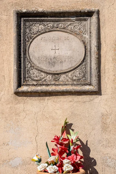 Grób Rodziny Tejedorów Cmentarz Felanitx Majorka Baleary Hiszpania — Zdjęcie stockowe