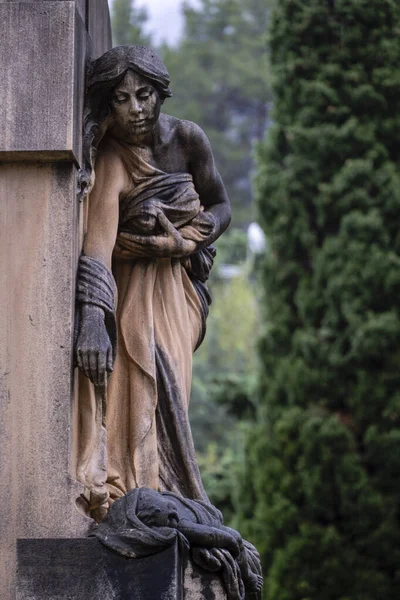 Set Scultoreo Della Tomba Commemorativa Proprietà Della Famiglia Rullan Pastor — Foto Stock