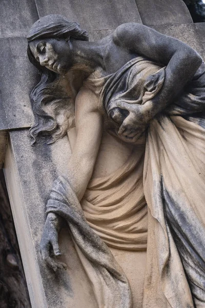 Sculptural Set Memorial Tomb Owned Rullan Pastor Family Soller Cemetery — Stock Photo, Image