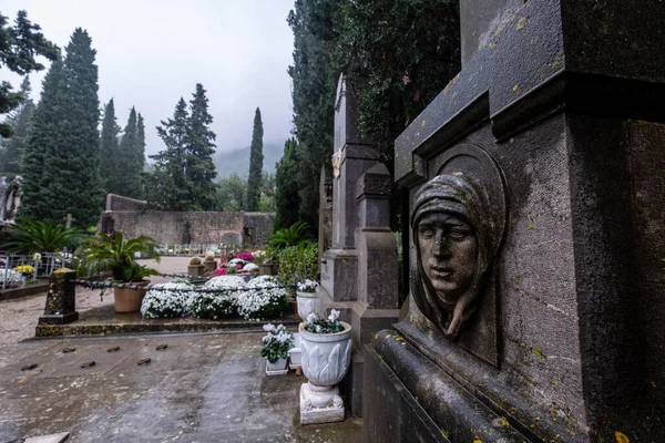 Tomba Commemorativa Bartolome Payeras Famiglia Cimitero Soller Maiorca Isole Baleari — Foto Stock