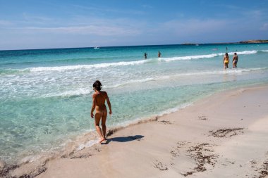 Es Caragol Sahili, Ses Salines, Mallorca, Balear Adaları, İspanya