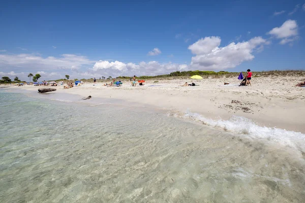 Caragol Strand Ses Salines Mallorca Balearen Spanien — Stockfoto