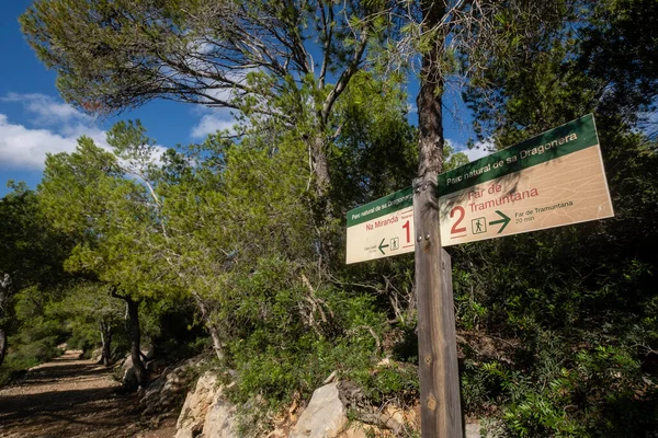 Miranda Yolu Dragonera Doğal Parkı Mallorca Balear Adaları Spanya — Stok fotoğraf