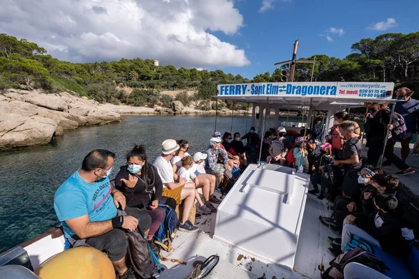 Margarita Boat Des Lledo Port Dragonera Natural Park Maiorca Isole — Foto Stock