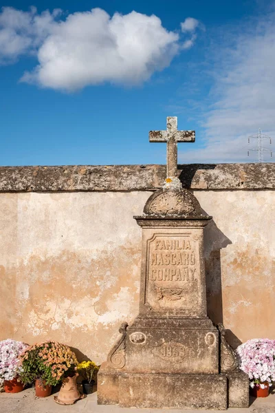 Надгробие Облако Llucmajor Кладбище Майорка Балеарские Острова Испания — стоковое фото