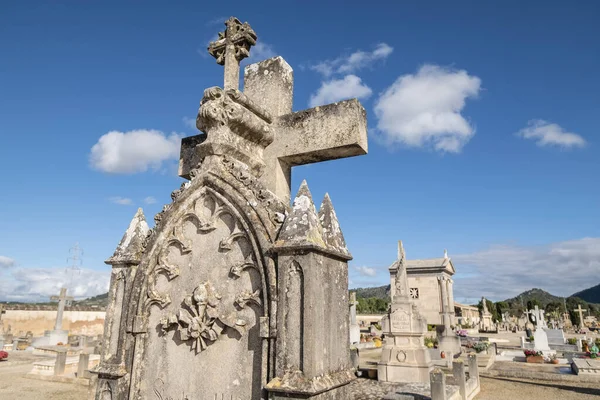 Cemitério Llucmajor Maiorca Ilhas Baleares Espanha — Fotografia de Stock
