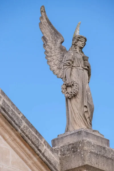 Andělé Hlavního Portálu Llucmajor Hřbitov Mallorca Baleárské Ostrovy Španělsko — Stock fotografie