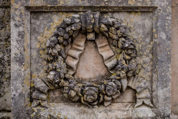 Laurel Wreath Pantheon Marti Ferragut Family Santa Margalida Cemetery Mallorca — Stock Photo, Image