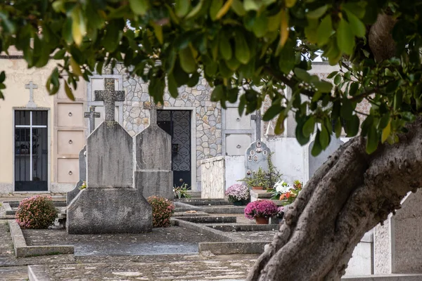 Кладбище Биниссалем Балеарские Острова Испания — стоковое фото