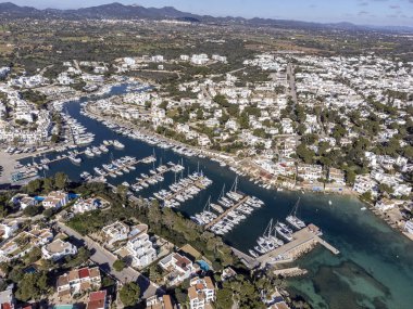 Cala Llonga, Marina de Cala d Ya da Santanyi, Mallorca, Balear Adaları, İspanya