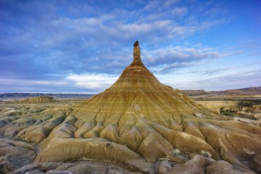 Castilltierra, Bardenas gerçekten.Reserva de la Biosfera, comunidad foral de Navarra, İspanya