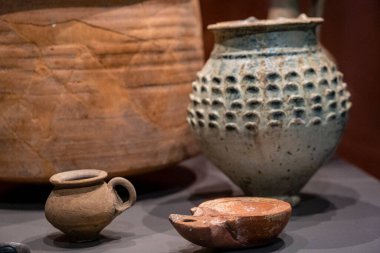 Cenaze ekipmanları, Monografik Polentia Müzesi, Alcudia, Mallorca, Balear Adaları, İspanya