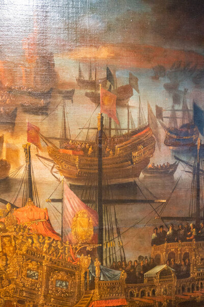 the sack of Troy, 17th century, oil on canvas, Miquel Bestard, Can Puig, Palma, Mallorca, Balearic Islands, Spain