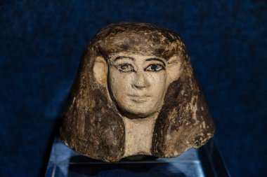 Mısır kanopik kavanoz kapağı, kil, yeni krallık, İspanya