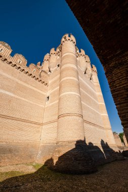 Coca Castle, XV Century, Gotik Mudejar, Coca, Segovia bölgesi, İspanya