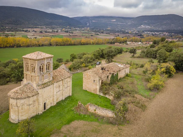 Hermitage San Pedro Tejada Romanesque Hermitage Puente Arenas Merindad Valdivielso — Stock Photo, Image