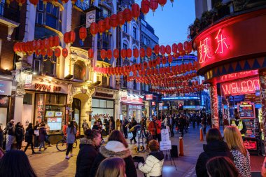 Çin Mahallesi, Soho, Londra, İngiltere, İngiltere