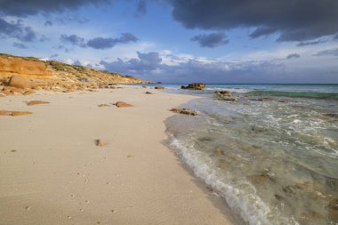Migjorn Es Copinyar plajı, Formentera, Pitiusas Adaları, Balear Community, İspanya
