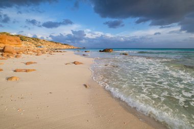 Migjorn Es Copinyar plajı, Formentera, Pitiusas Adaları, Balear Community, İspanya