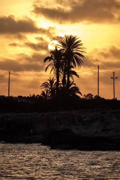 Восход Солнца Siquia Formentera Pitiusas Islands Balearic Community Spain — стоковое фото