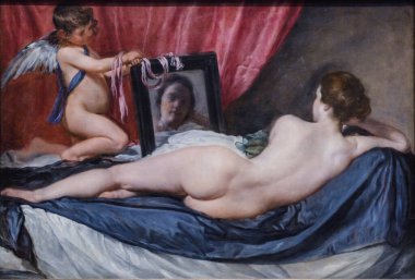 Venüs Hamamı ('Rokeby Venüsü'), Diego Velazquez, 1647, tuval üzerinde petrol, Ulusal Galeri, Londra, İngiltere, İngiltere