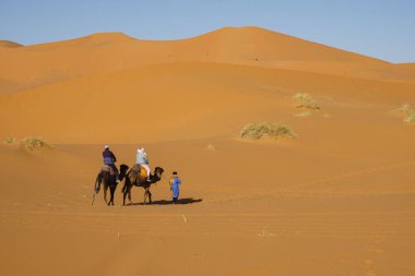 Erg Chebbi kumulları, Merzouga, Marruecos, Afrika