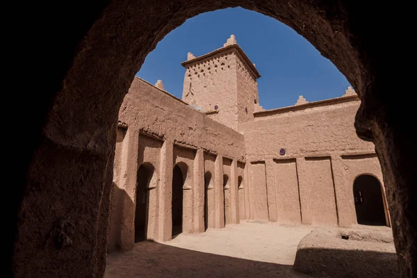 Kasba Amridil, 19th Century, Built for M\'hamed Ben Brahim Nasiri, central courtyard of the upper floors, inside the main residence kasbah, Skoura, Ouarzazate Province, morocco, africa