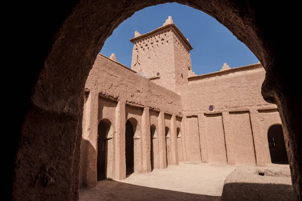Kasba Amridil, 19th Century, Built for M\'hamed Ben Brahim Nasiri, central courtyard of the upper floors, inside the main residence kasbah, Skoura, Ouarzazate Province, morocco, africa