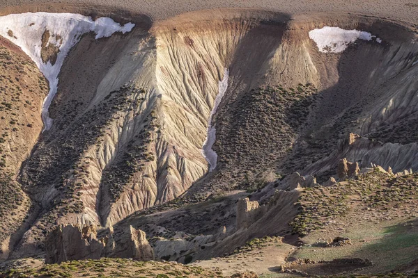 Erodierte Felsformationen Abstieg Zur Arous Schlucht Goun Trek Atlas Gebirge — Stockfoto