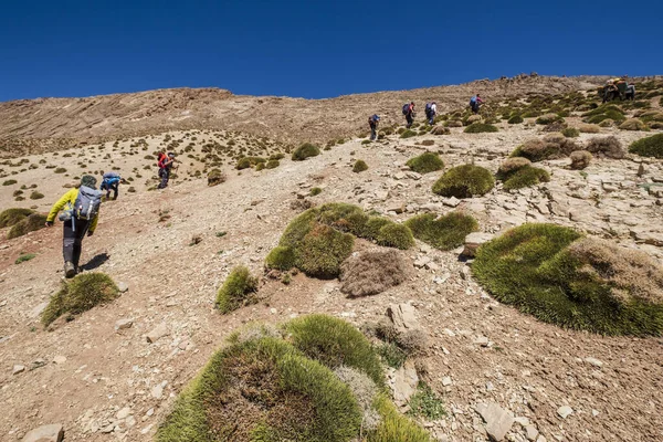 Yürüyüş grubu, Timaratine, MGoun yürüyüşü, Atlas sıradağları, Fas, Afrika