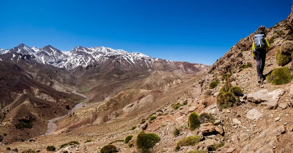 Oumassine Mgoun Variam Timaratine Mgoun Trek Atlas Mountain Range Morocco — Fotografia de Stock